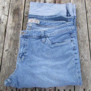 Mossimo Supply Company Size 20W Cuffed Crop Jean
